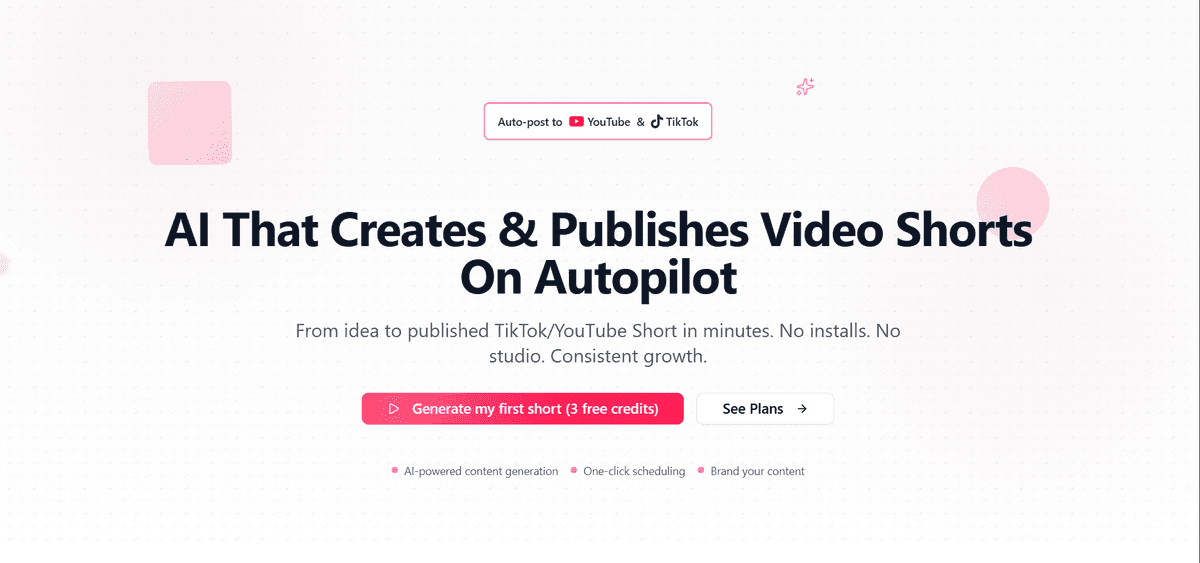 Shortsbot Content Creation